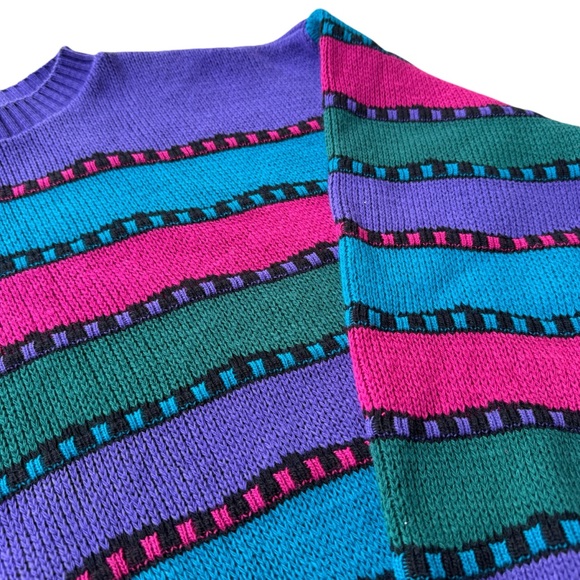 Cabin Creek Vintage Coogi Style Knitted Sweater Pullover Jumper Winter Preppy - Picture 2 of 9